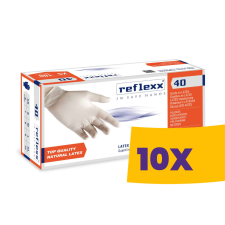Reflexx R40 púderezett latex gumikesztyű 100db (Karton - 10 csomag) védőkesztyű
