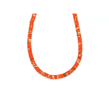 Regalit narancs fehér korong 4-5x2-3mm medál