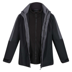 Regatta férfi vízálló dzseki 3 az 1-ben, RETRA130, Black/Seal Grey-4XL