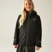 Regatta Hurdle Gyerek bélelt vízálló kabát fekete gyerek kabát, dzseki