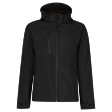Regatta levehető kapucnis, 3 rétegű férfi softshell kabát, RETRA701, Black/Black-2XL női dzseki, kabát