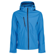 Regatta levehető kapucnis, 3 rétegű férfi softshell kabát, RETRA701, French Blue/Navy-XL női dzseki, kabát