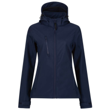 Regatta levehető kapucnis, 3 rétegű Női softshell dzseki, RETRA702, Navy/Navy-14 női dzseki, kabát