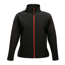 Regatta Női két rétegű, vízlepergető softshell dzseki, RETRA629, Black/Classic Red-M munkaruha