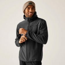 Regatta Ossek Férfi softshell fekete férfi kabát, dzseki