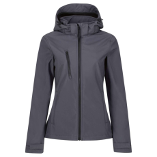 Regatta RETRA702 WOMEN'S VENTURER 3 LAYER HOODED PRINTABLE SOFTSHELL JACKET 10