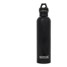 Regatta Stainless Steel Bottle 1 l, fekete kulacs, kulacstartó