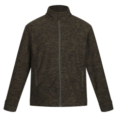 Regatta THORNLY marl férfi cipzáros polár pulóver, RETRF603, Dark Khaki Marl-3XL