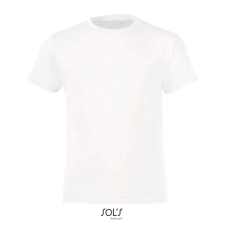  REGENT FIT gyerek rövid ujjú kereknyakú póló, SOLS SO01183, White-8A gyerek póló