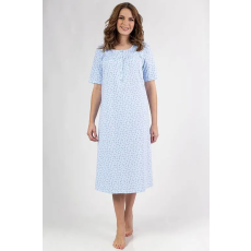 Regina Anitta pamut hálóing, kék, hosszú M