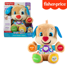 Régió játék Fisher Price tanuló kutyus, fejlesztő babajáték / 75 féle hangeffekttel fisher price