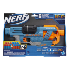 Régió játék Nerf Elite 2.0 Commander játékfegyver, 12 db szivacstölténnyel katonásdi