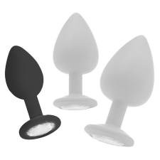  Regular Diamond Butt Plug - Fekete anál