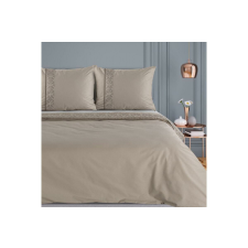  Reina26 pamut ágyneműhuzat elegáns hímzéssel Világosbarna 220x200 cm - 70x80 cm 2db lakástextília