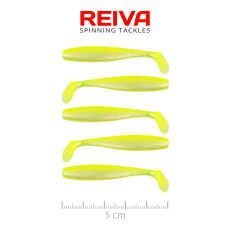 Reiva Flat Minnow Shad 5cm 5db/cs (Flash Lemonade) csali