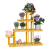 Relax Beltéri fa virágtartó XL virágpolc 5 szintes virágállvány 11 polccal natúr