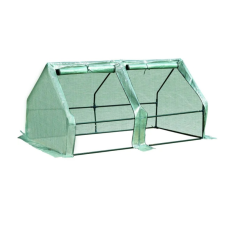 Relax Mini üvegház fóliasátor 180x90x90 cm 2 ajtóval PE és acél kerettel kerti tárolás