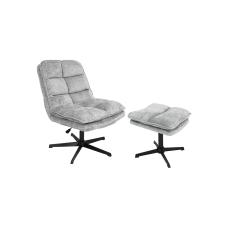  Relaxační forgó fotele KATANIA lábtartóval, világosszürke  PERFECT HARMONY 82 bútor