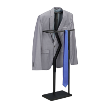 Relaxdays Elegáns fém és MDF szobainas fekete színben 107 cm bútor