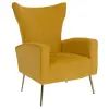  Relaxfotel, sárga Velvet szövet, BARET
