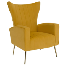  Relaxfotel, sárga Velvet szövet, BARET bútor