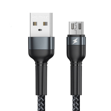 REMAX Kábel USB Micro Remax Jany Alloy, 1m, 2.4A (fekete) kábel és adapter