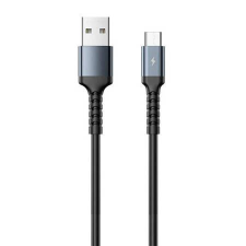 REMAX Kayla II USB-A - MicroUSB kábel 2.4A 1m fekete (RC-C008 A-M black) (RC-C008 A-M black) kábel és adapter
