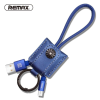 REMAX RC-079m micro usb kék bőr adatkábel 2.1A 0.3m