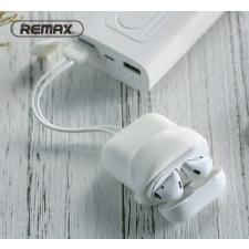 REMAX RC-A6 fehér Apple AirPods / AirPods 2 szilikon tok, védőtok, kábellel audió kellék