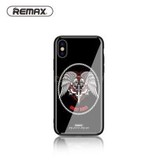 REMAX RM-1653 iPhone X / XS (5,8&quot;) fekete &quot;Ghost Rider&quot; műanyag hátlap tok (BL-02) tok és táska