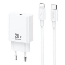 REMAX USB-C 20W hálózati töltő + Lightning kábel fehér (RP-U5) mobiltelefon kellék