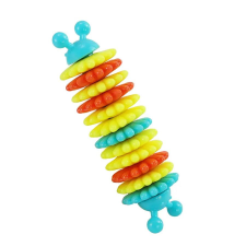 Rena Fogtisztítós- tápadagoló kutyajáték hernyó formájú TPR 17.5cm*6cm Kék játék kutyáknak