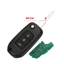  Renault 3 gombos bicskakulcs 433Mhz ID47 PCF7961M autóalkatrész