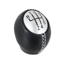  Renault Espace IV sebességváltó gomb 6 SEBESSÉGES FEKETE BŐR + EZÜST váltógomb