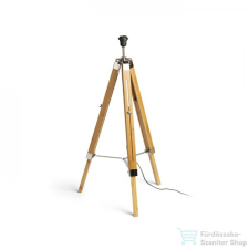 Rendl ALVIS állólámpa talapzat bambusz/króm 230V E27 28W R13340 világítás