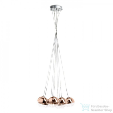 Rendl ASTRAL függő lámpa réz üveg/tiszta üveg 230V/12V G4 10x20W R11706 világítás