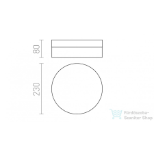 Rendl AWE 23 mennyezeti lámpa króm 230V LED 14W IP44 3000K R12201 világítás