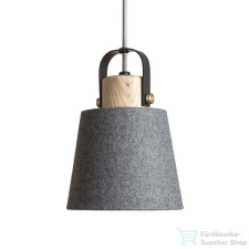 Rendl CHOUPETTE függő lámpa feketésszürke textil/fa 230V E27 15W R13650 világítás