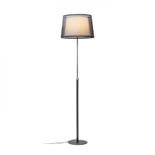 Rendl Light ESPLANADE állólámpa átlátszó fekete/fehér króm 230V E27 42W világítás