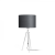 Rendl Light GARDETTE asztali lámpa fekete alumínium 230V E27 42W