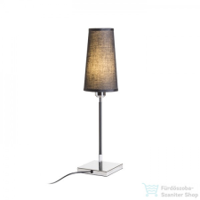 Rendl LULU asztali lámpa fekete króm 230V E27 28W R12465 világítás