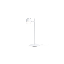 Rendl NOVA asztali lámpa fekete króm/tej akril 230V LED 4.2W 3000K világítás