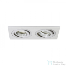 Rendl PASADENA GU10 SQ II süllyesztett lámpa szálcsiszolt alumínium 230V GU10 2x50W R12712 világítás