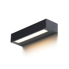 RENDL R14198 ASTER LED kültéri lámpa, szögletes fali IP65 fekete opálakril kültéri világítás