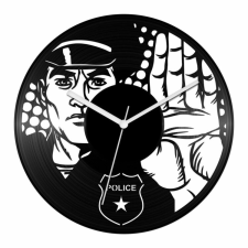  Rendőri igazoltatás bakelit óra falióra