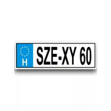 Rendszámtábla SZE-XY 60 -Vicces meglepik vicces ajándék