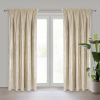  Renia bársony sötétítő függöny Világosbézs 140x270 cm