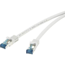 Renkforce RJ45-ös patch kábel, hálózati LAN kábel, tűzálló, CAT 6A S/FTP [1x RJ45 dugó - 1x RJ45 dugó] 10 m szürke, Renkforce kábel és adapter