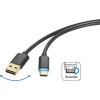 Renkforce USB C 2.0 gyorstöltő kábel, 1 m, renkforce (RF-4758090)