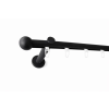  Rennes fekete színű 1 rudas belsősínes fém karnis szett (19 mm) - 240 cm